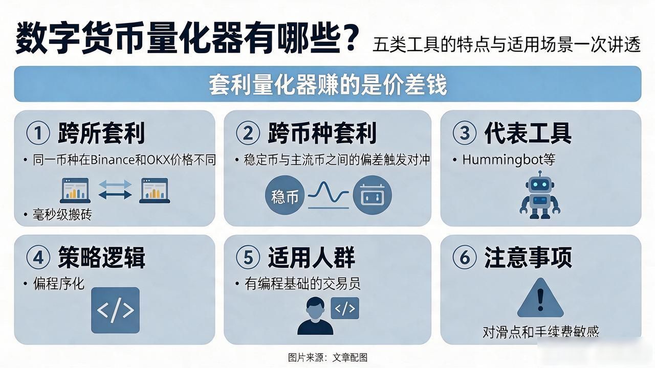 数字货币量化器有哪些？五类工具的特点与适用场景一次讲透